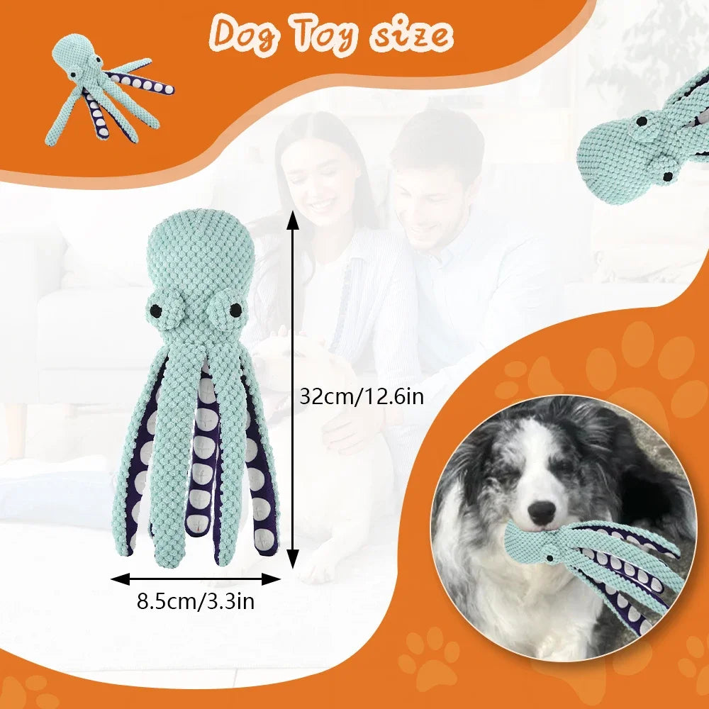 Large Squeaky Pet Dog Toy-Plush Dog Toys with Soft Fabric for Small Medium Large Dogs