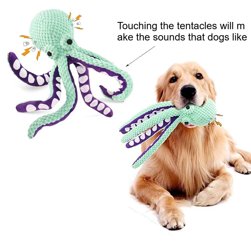 Large Squeaky Pet Dog Toy-Plush Dog Toys with Soft Fabric for Small Medium Large Dogs