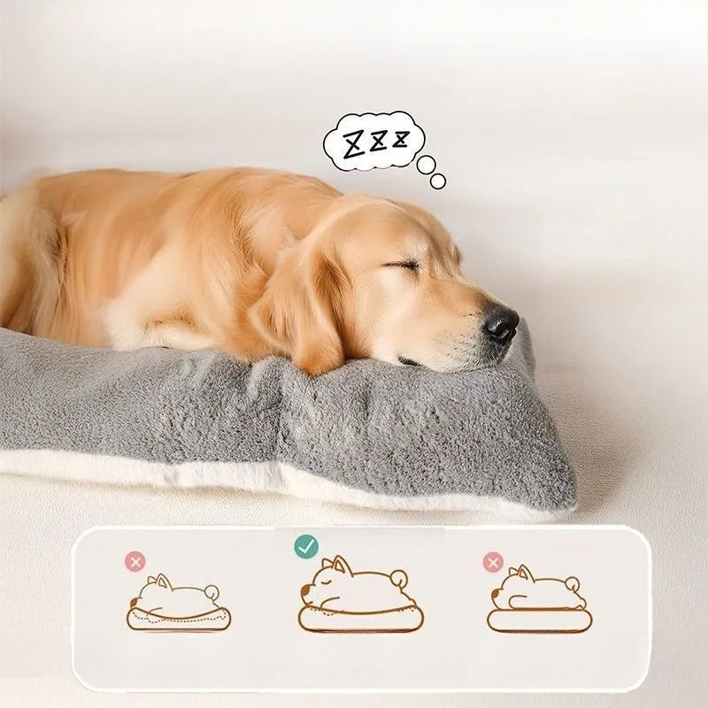 Thick Fleece Dog Bed Mat