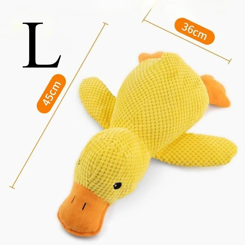 Plush Duck Squeaky Dog Toy