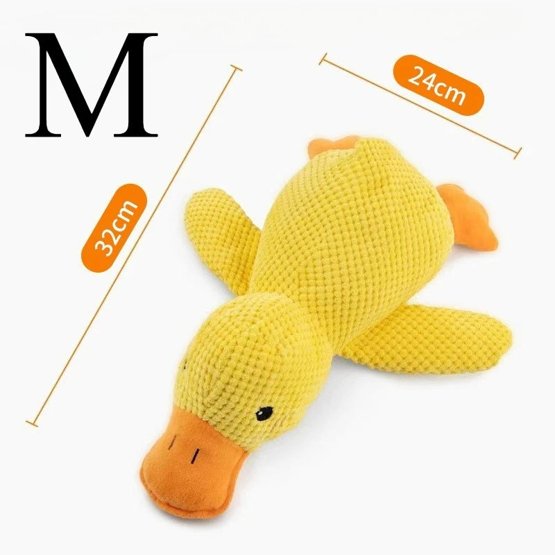 Plush Duck Squeaky Dog Toy
