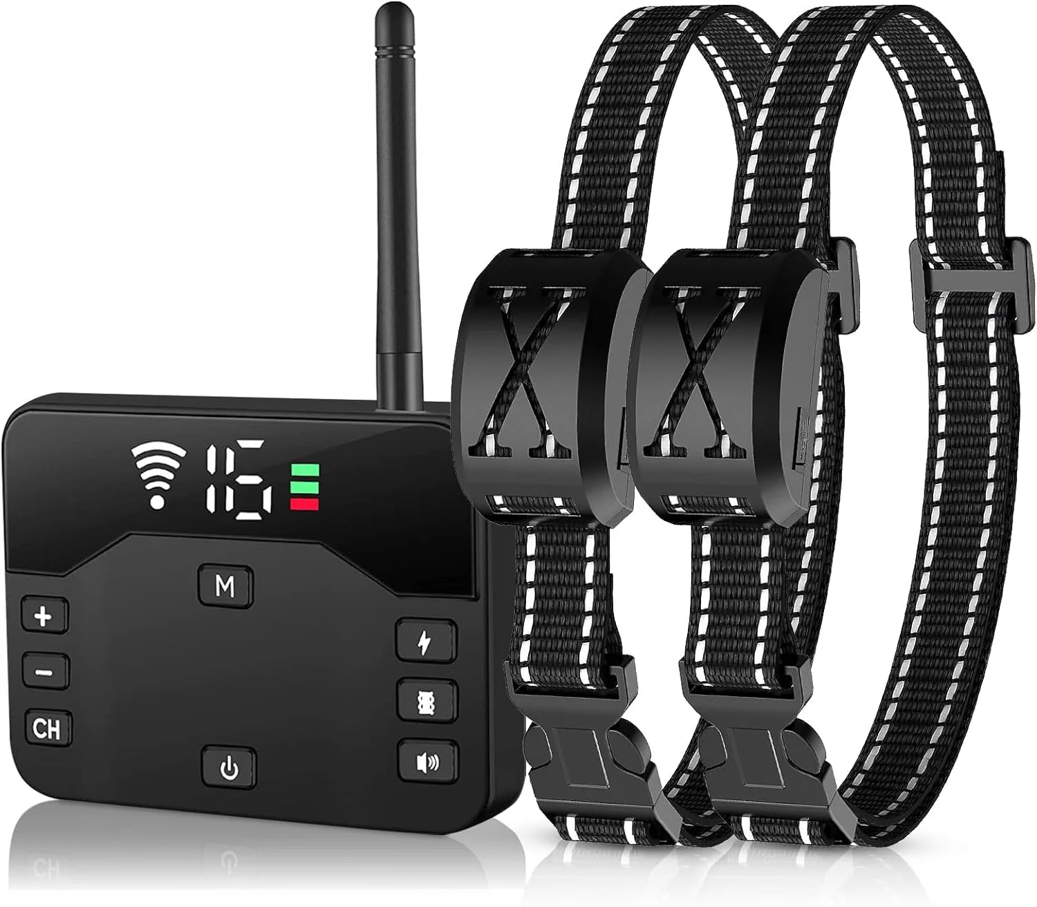 Electric Fence for 2 Dogs Shocks Training Collar Remote