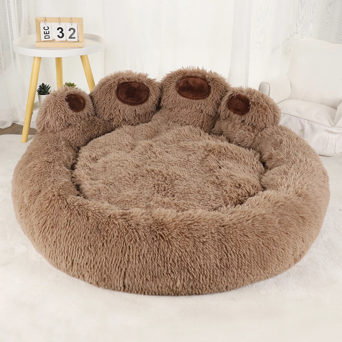 Fluffy Plush Dog Bed