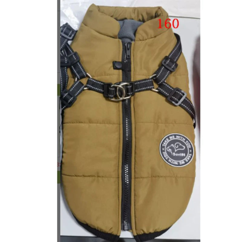 Winter Warm Dog Jacket Waterproof Dog Coat