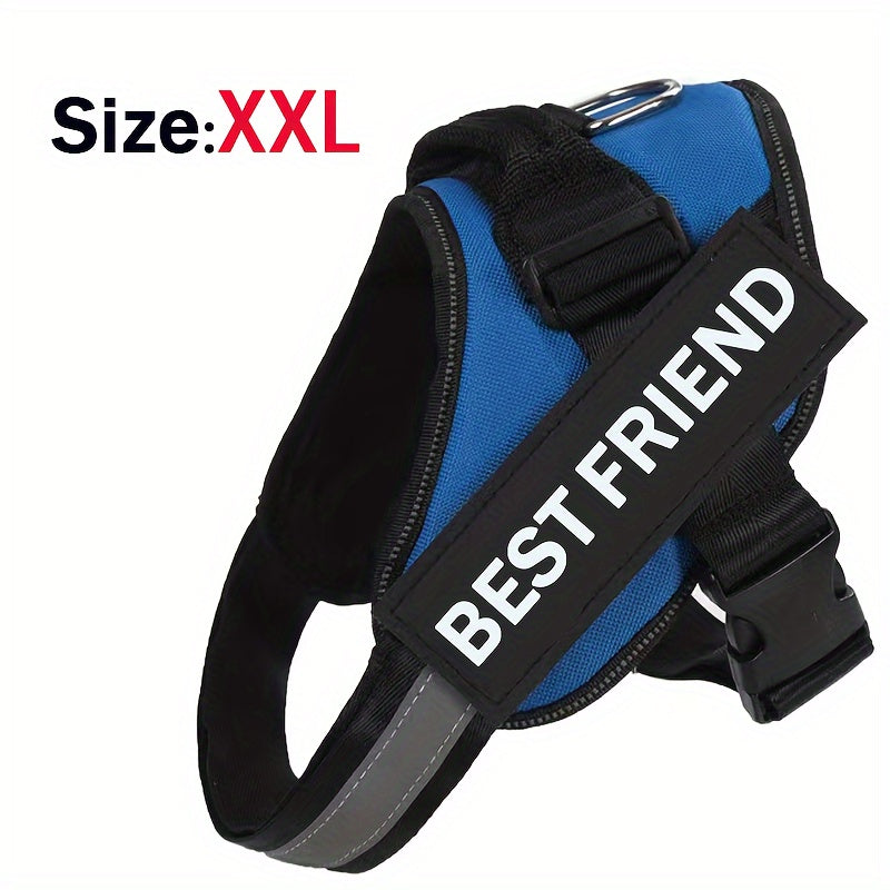 Breathable Adjustable Dog Chest Strap With Control Handle For Outdoor Walking
