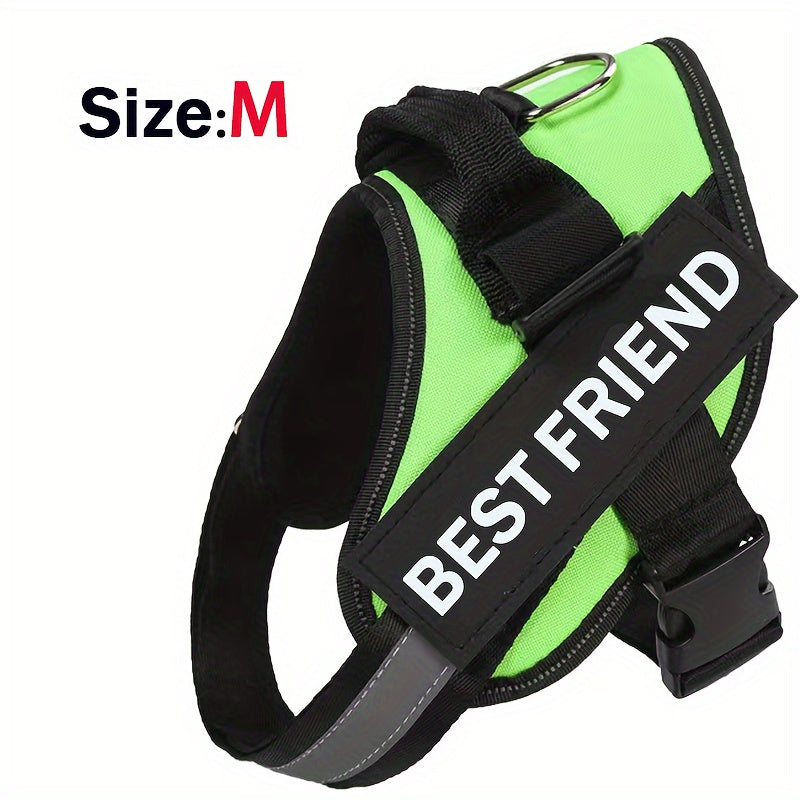 Breathable Adjustable Dog Chest Strap With Control Handle For Outdoor Walking