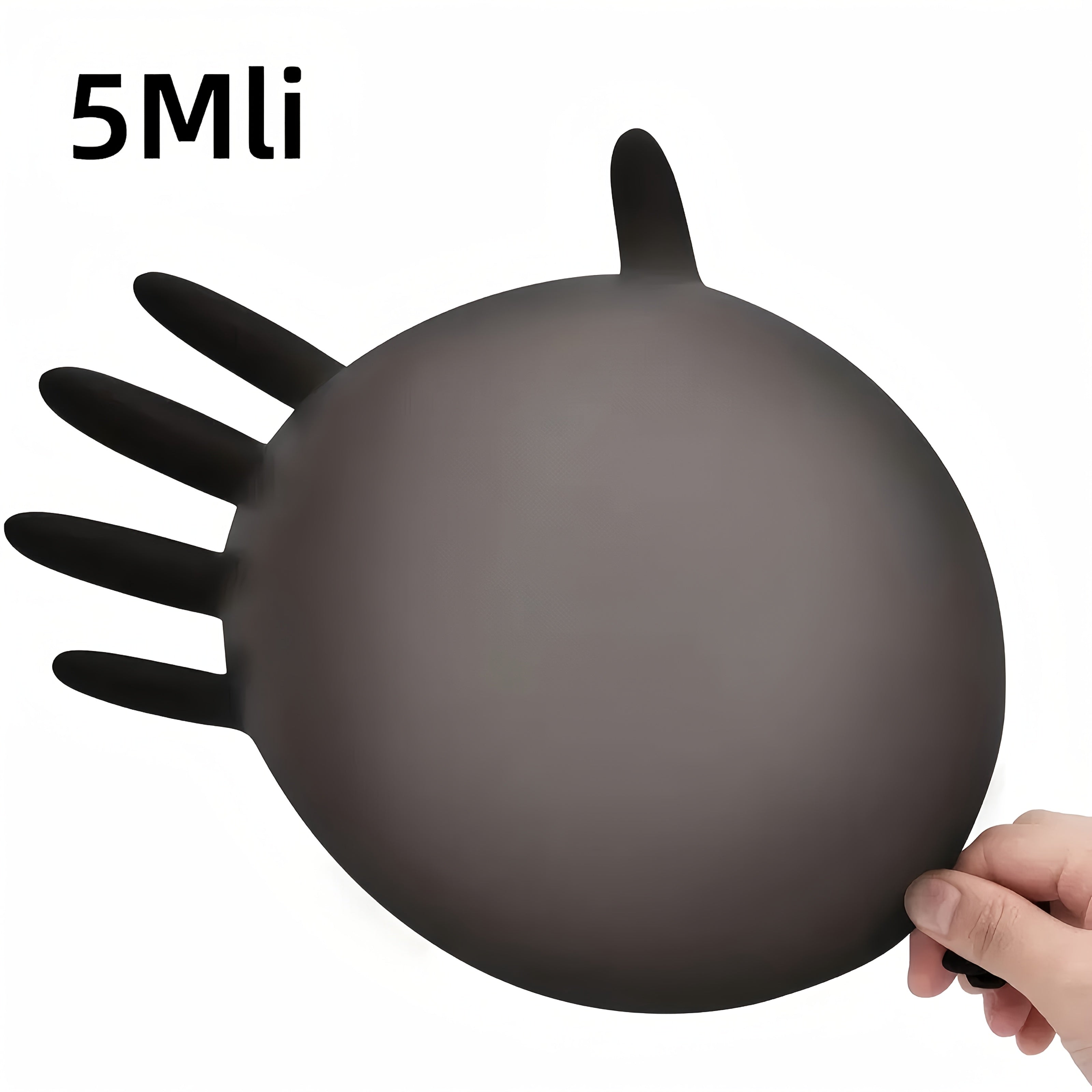 50pcs Black Disposable Nitrile Gloves for Dog Grooming