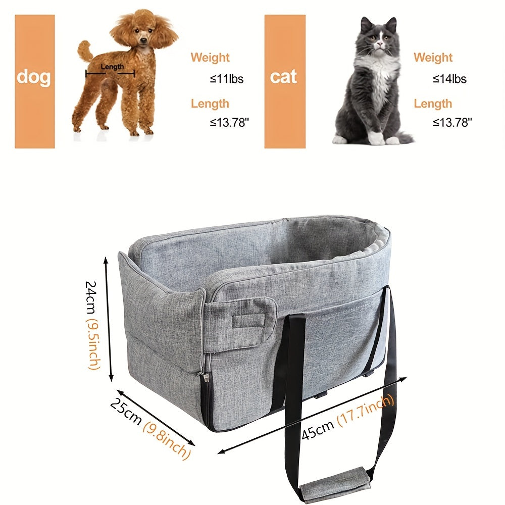 Dog Bed, Pet Carrier, Vehicle Seat Cover, Central Control Pet Nest Bag