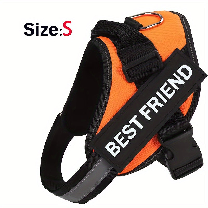 Breathable Adjustable Dog Chest Strap With Control Handle For Outdoor Walking