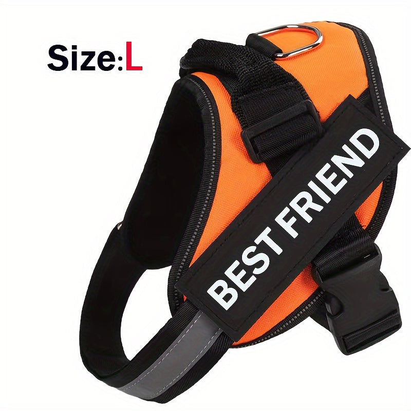 Breathable Adjustable Dog Chest Strap With Control Handle For Outdoor Walking