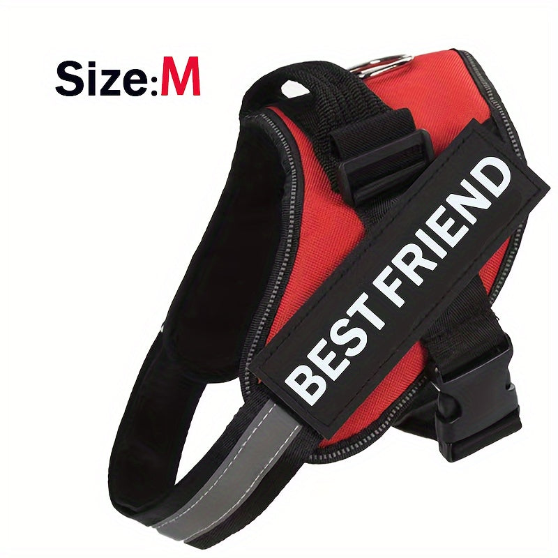 Breathable Adjustable Dog Chest Strap With Control Handle For Outdoor Walking