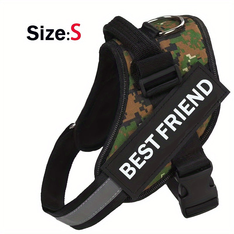 Breathable Adjustable Dog Chest Strap With Control Handle For Outdoor Walking