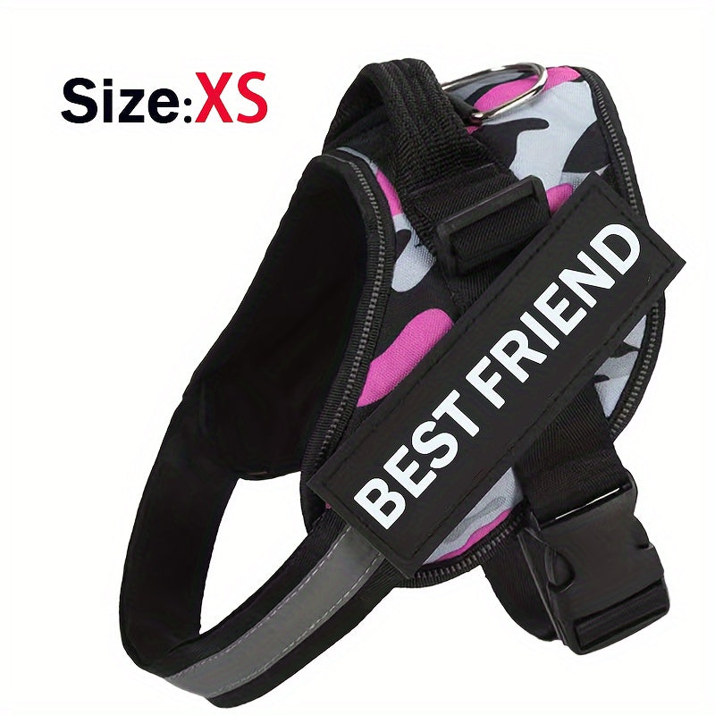 Breathable Adjustable Dog Chest Strap With Control Handle For Outdoor Walking