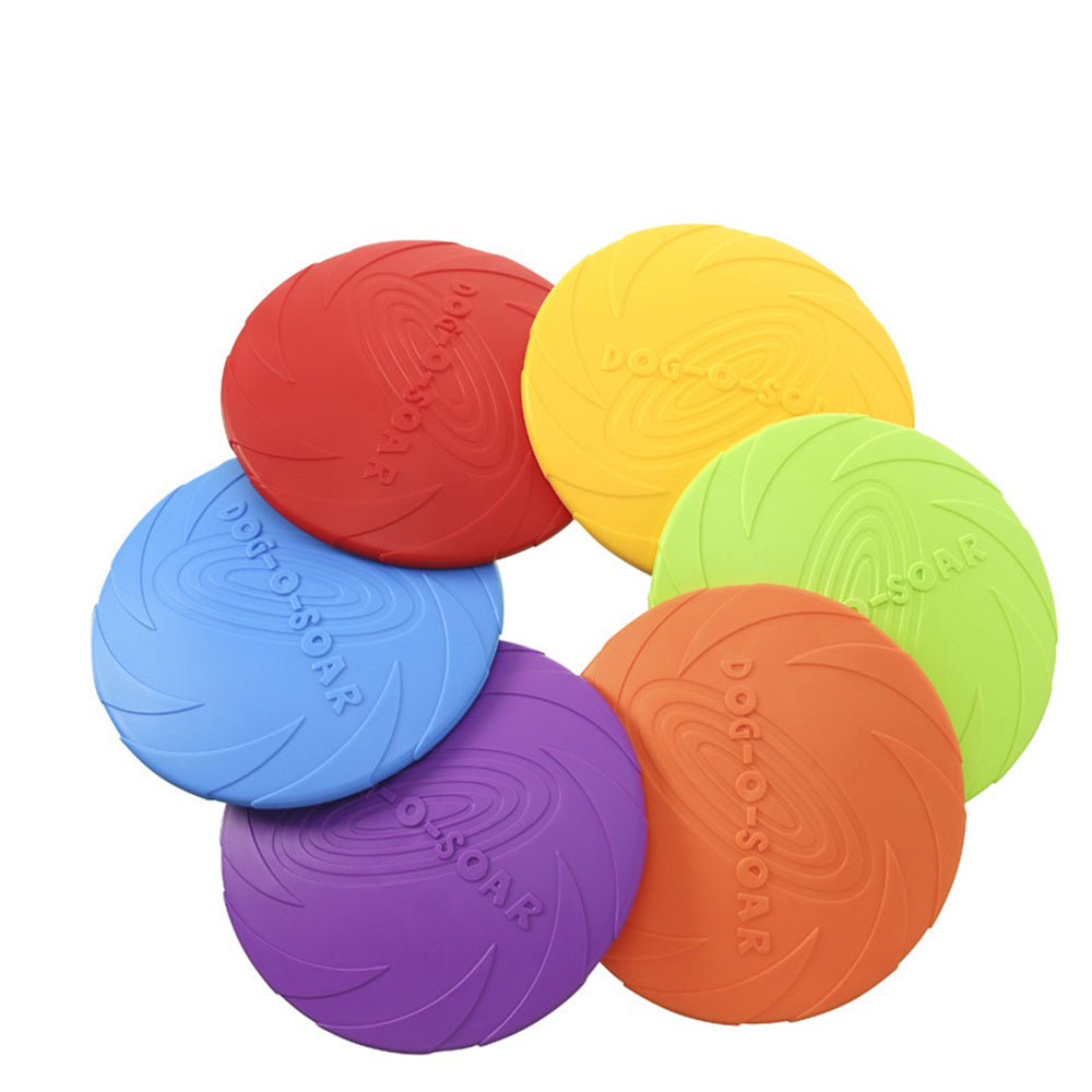 5.91/7.09/8.66inch Rubber Dog Flying Disc Pet Puppy Outdoor Sports Game Training Interactive Toy