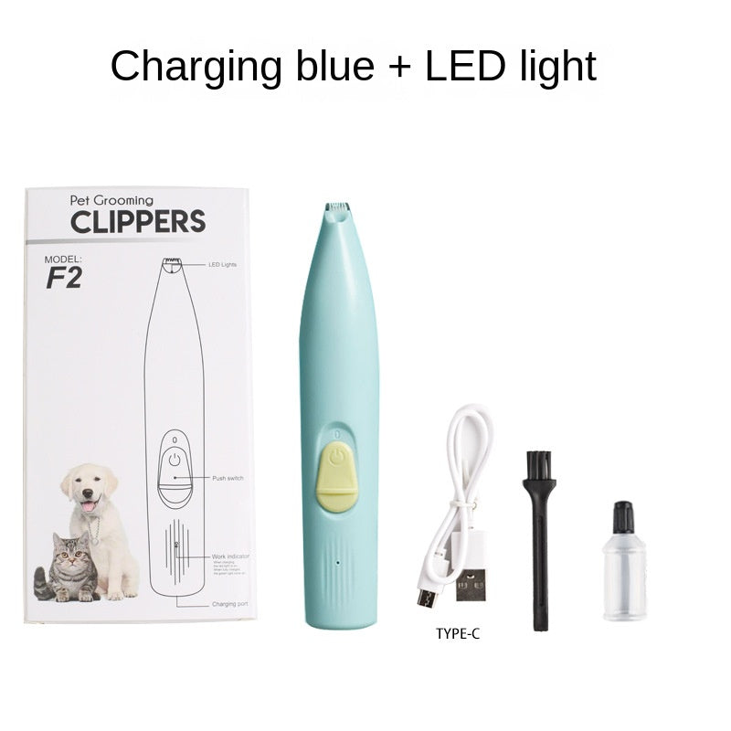 Advanced Dog Grooming Trimmer -Quiet & USB Rechargeable, LED Illuminated Dog
