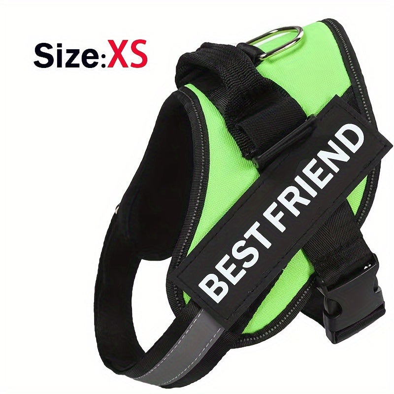 Breathable Adjustable Dog Chest Strap With Control Handle For Outdoor Walking