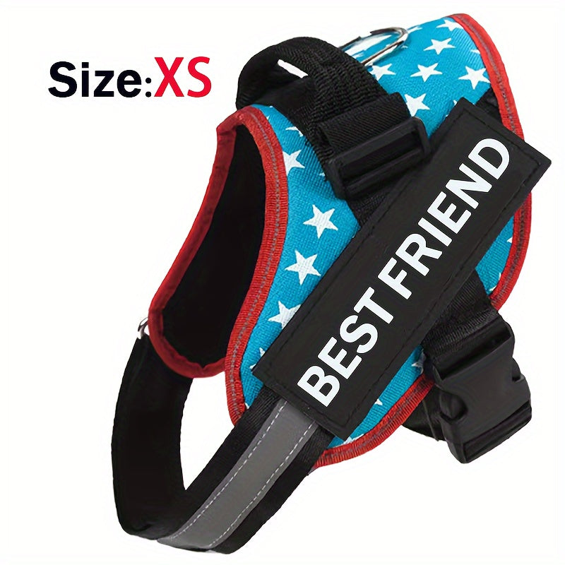 Breathable Adjustable Dog Chest Strap With Control Handle For Outdoor Walking