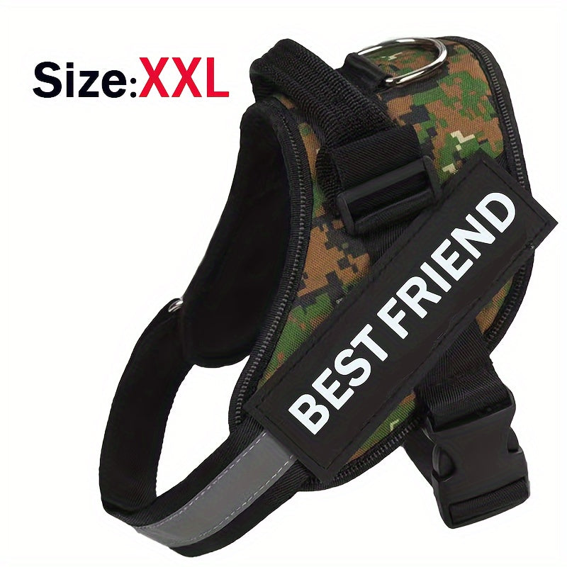 Breathable Adjustable Dog Chest Strap With Control Handle For Outdoor Walking