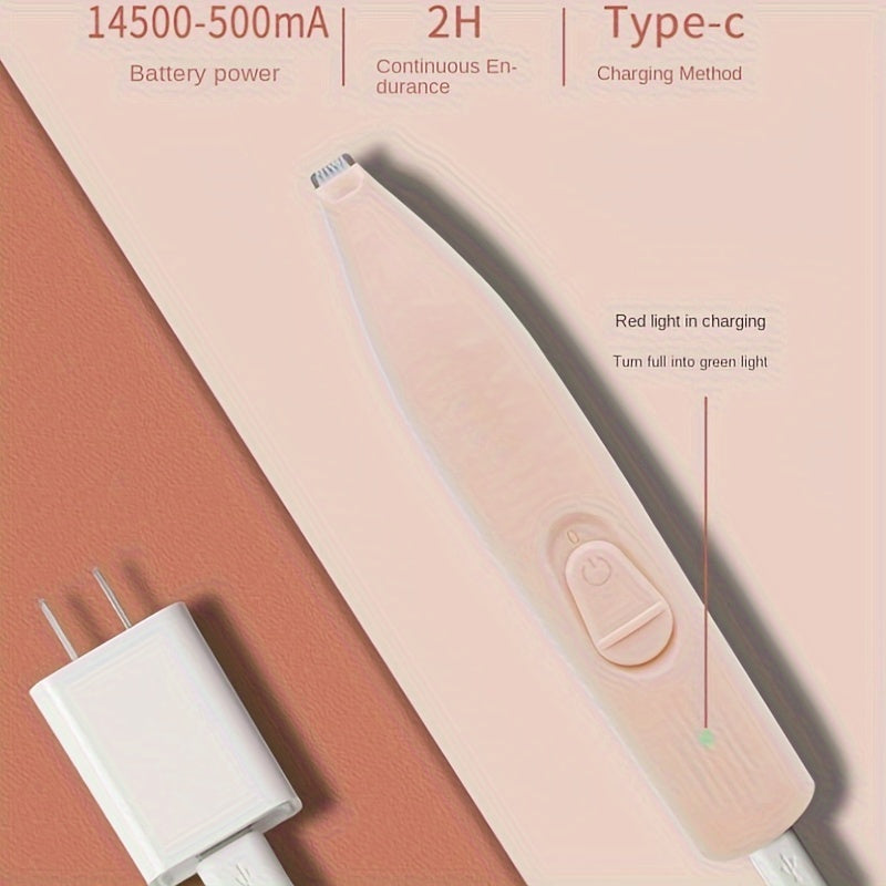 Advanced Dog Grooming Trimmer -Quiet & USB Rechargeable, LED Illuminated Dog