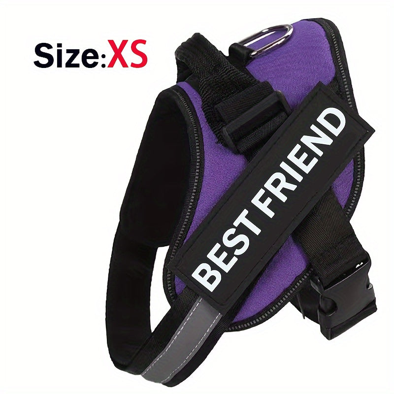 Breathable Adjustable Dog Chest Strap With Control Handle For Outdoor Walking