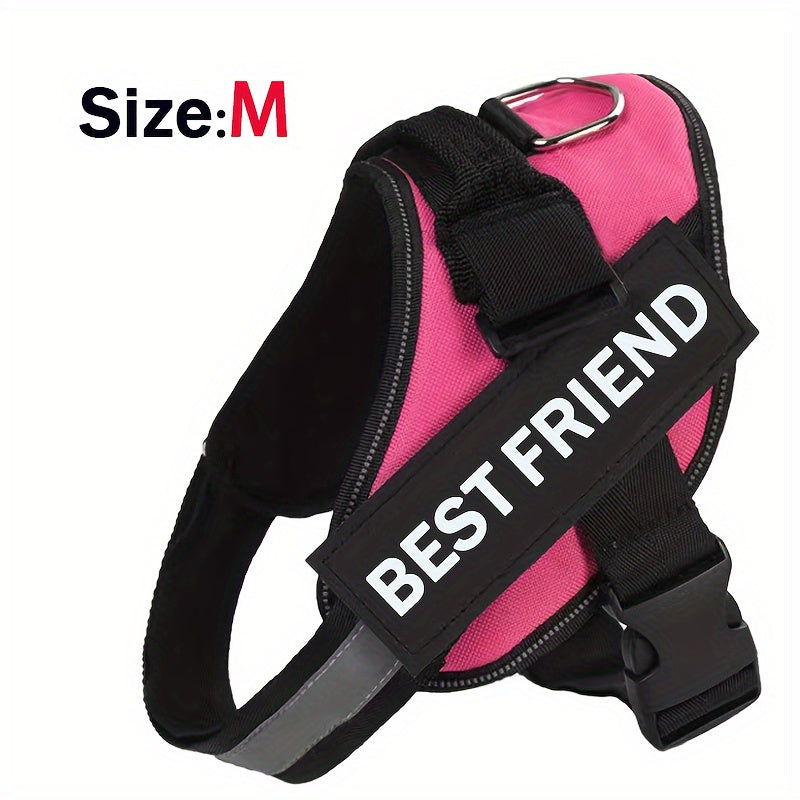 Breathable Adjustable Dog Chest Strap With Control Handle For Outdoor Walking