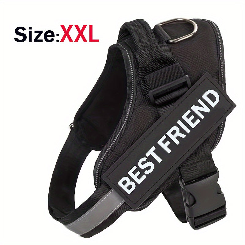 Breathable Adjustable Dog Chest Strap With Control Handle For Outdoor Walking