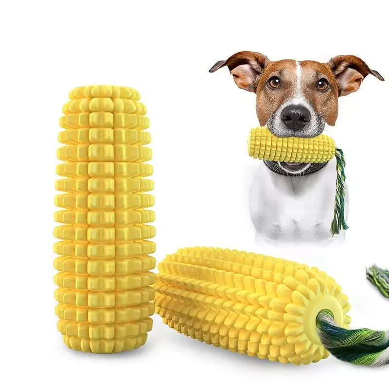 Luxury Carton-Style Pet Dog Toys Dental Oral Care Chew Corn Toy with Grinding Rod Puppy