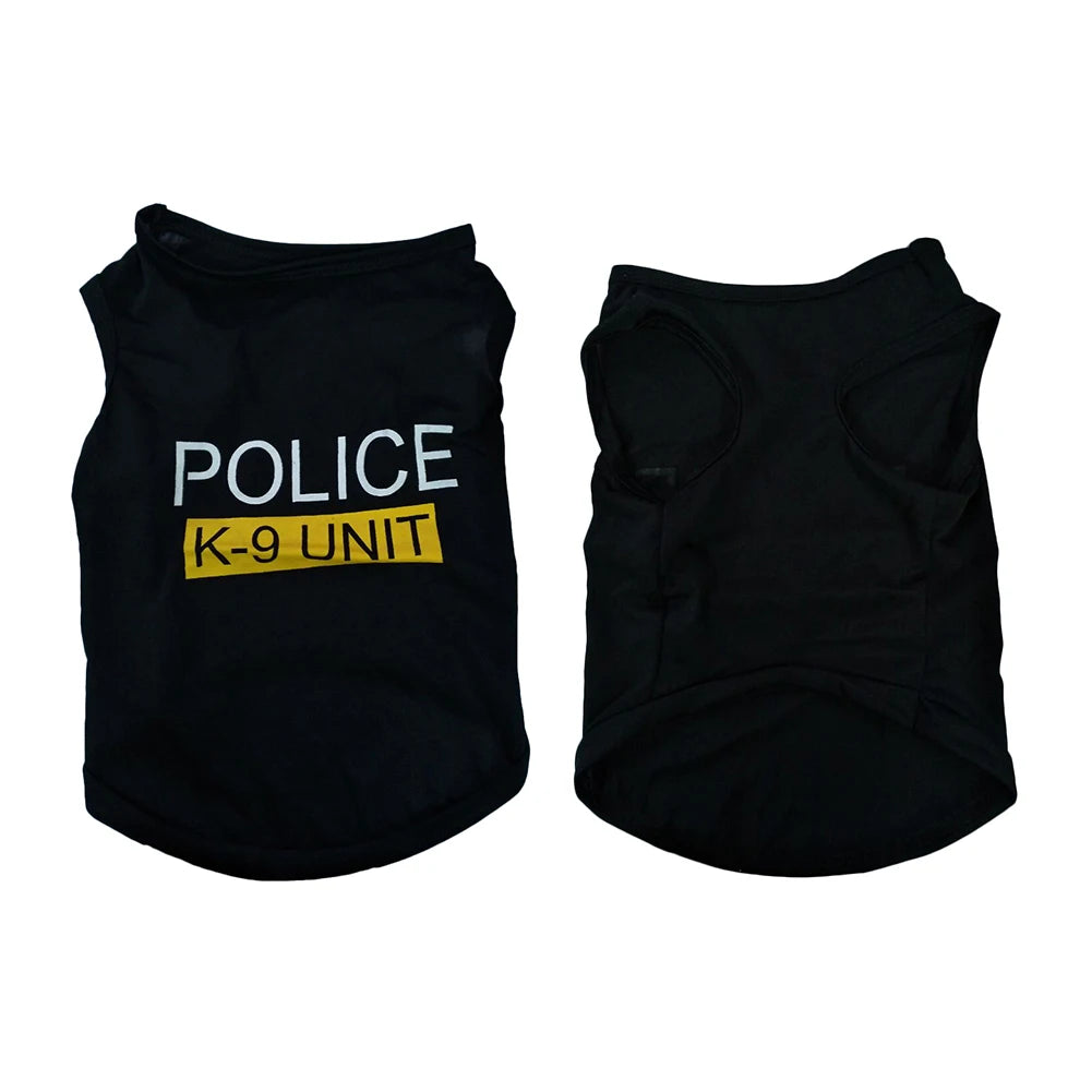 Polices Dog Hoodie Winter Pet Dog Clothes For Dogs Coat Jacket Cotton
