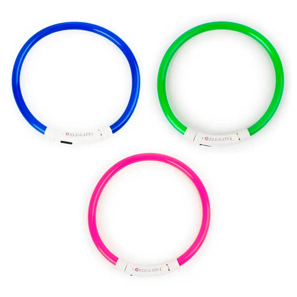 Luminous Pet Dog Collar LED Adjustable Rechargeable