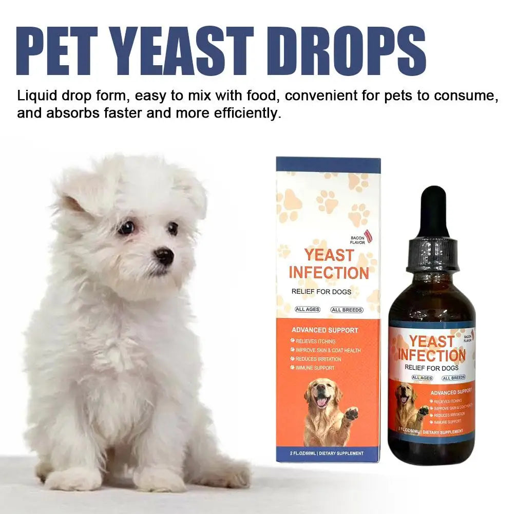 60ML Dog Pet Drops Gentle Care Supplement To Maintain Healthy Coat and Skin for Dogs