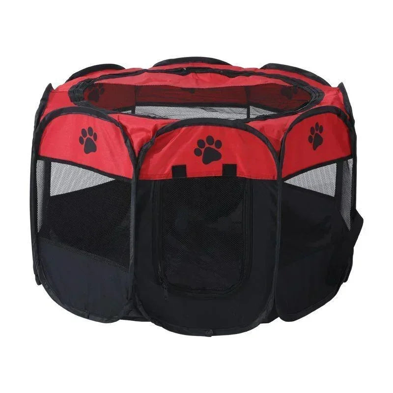 Portable Foldable Pet Tent Kennel Octagonal Fence Puppy Dog Shelter