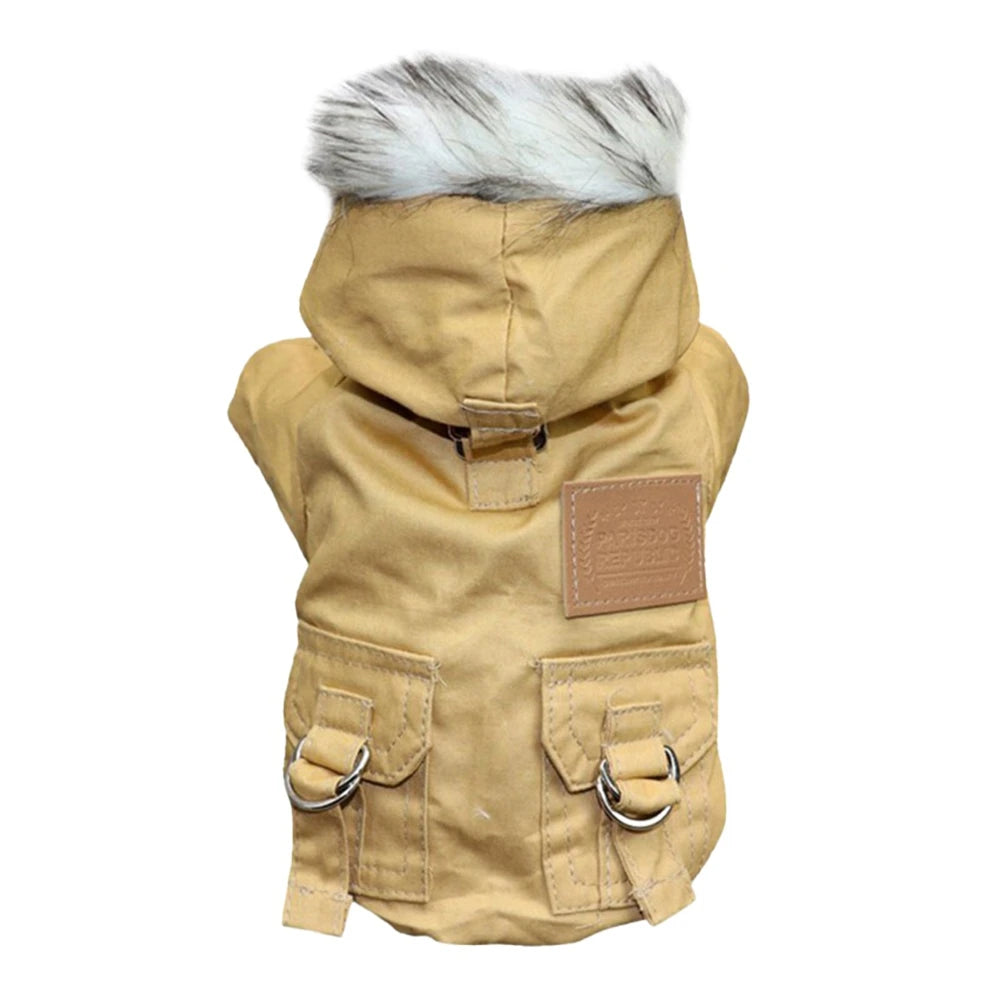 Winter Dog Jacket Hoodie