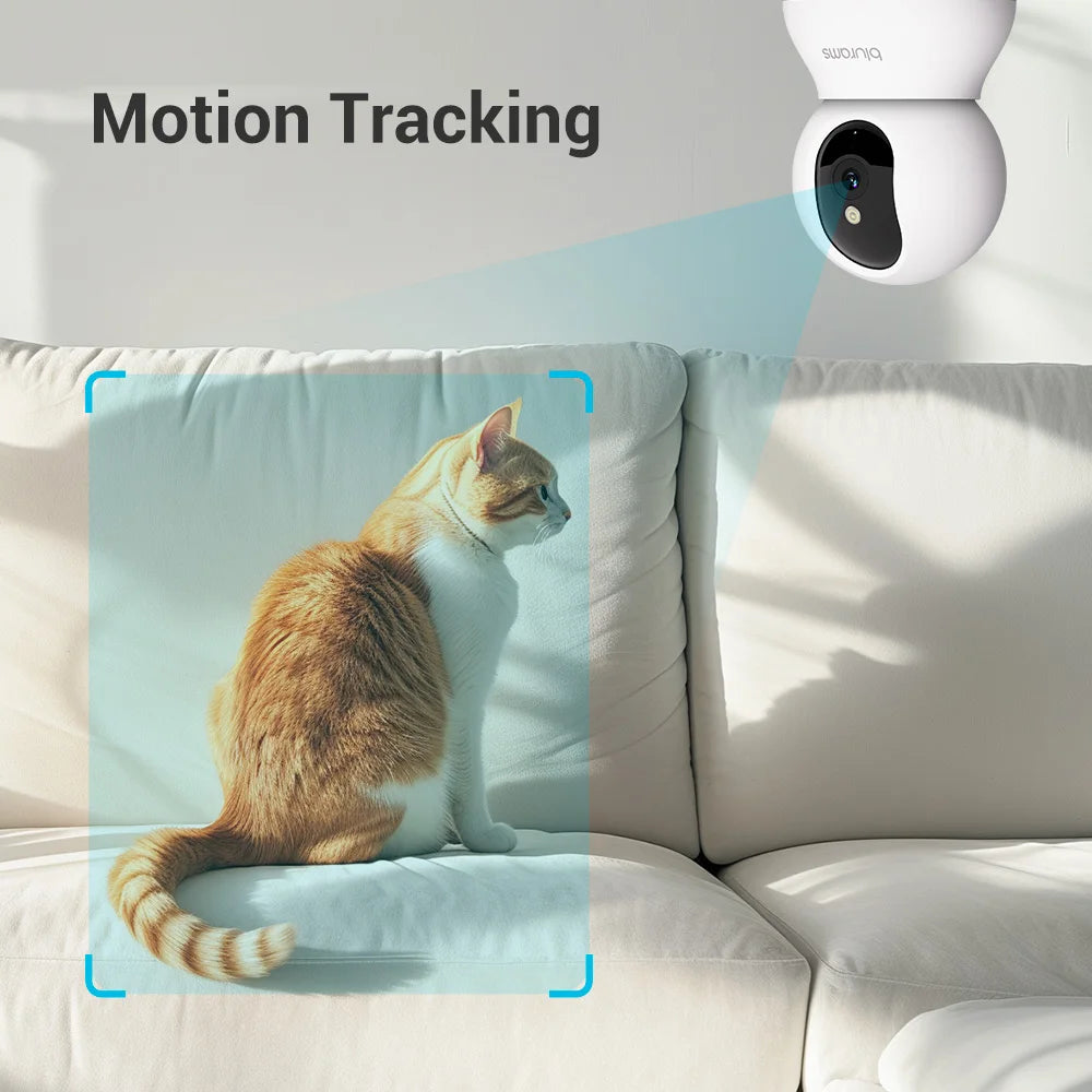 Pet Dog Camera 2K, 360° Indoor Security Camera, Dog Camera with Phone App