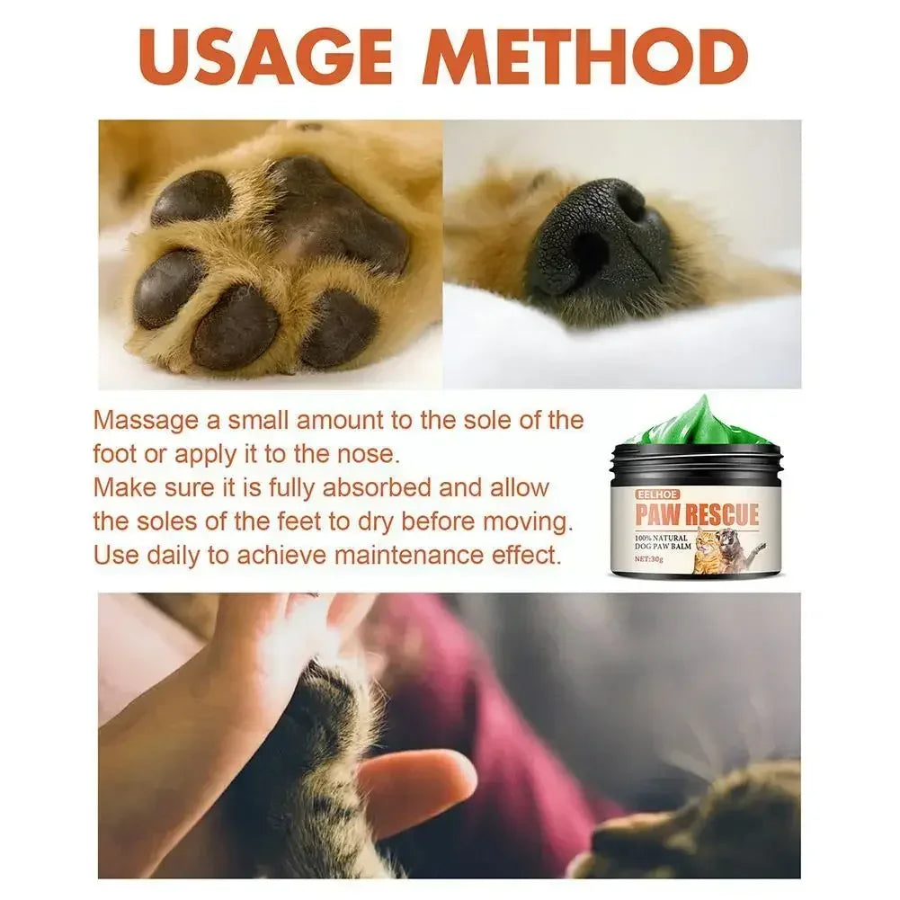 30g Pet Paw Care Cream Dog Foot Care Cream Foot Pad Protection Oil Dog Paw Balm