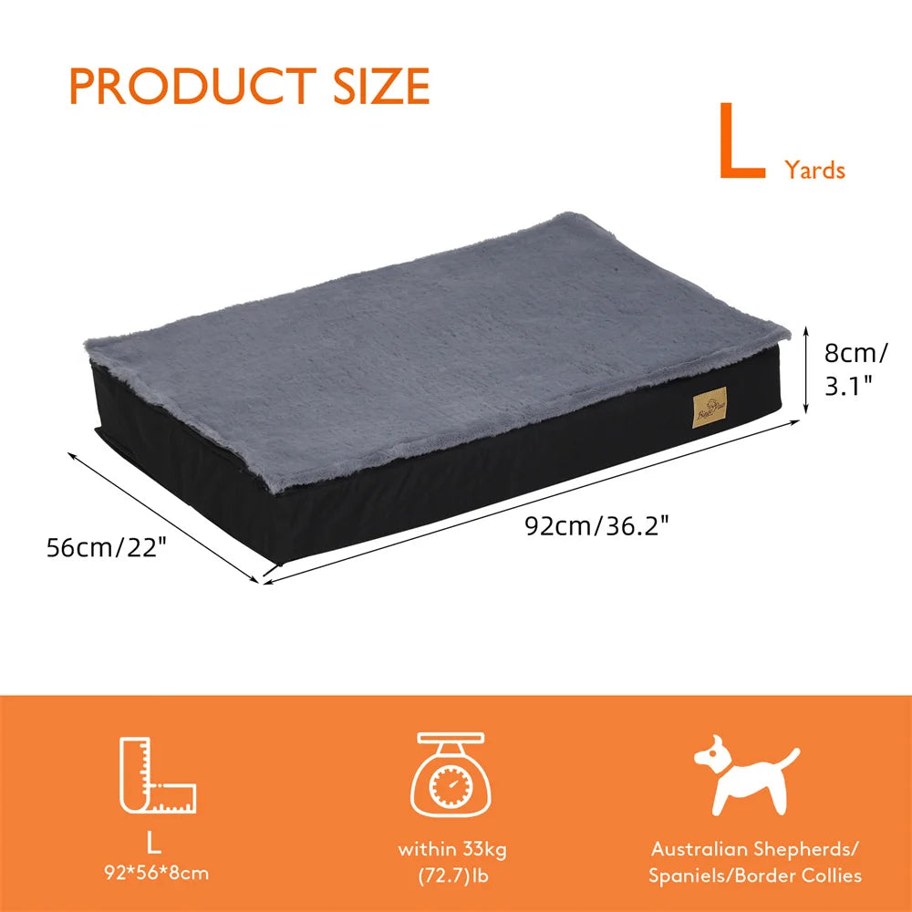 Large Orthopaedic 2 In 1 Pet Dog Bed Waterproof Cushion Pet Mattress