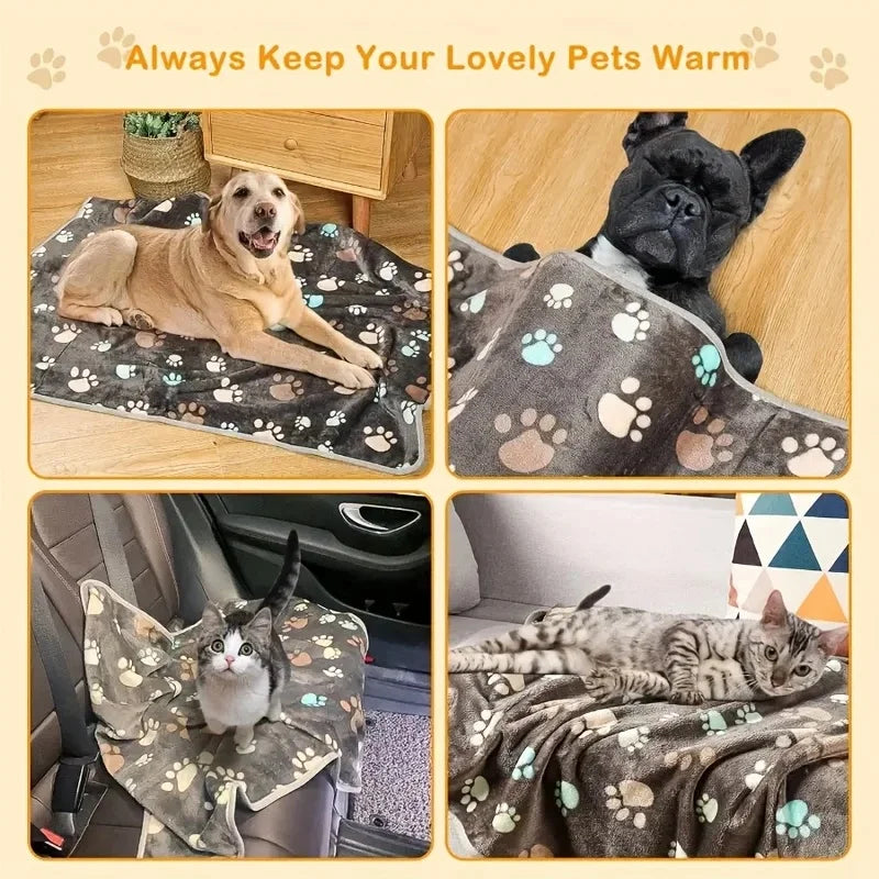 Paw Print Pet Blankets