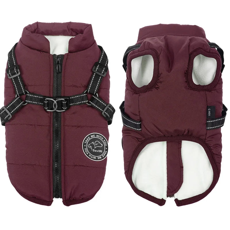 Winter Warm Dog Jacket Waterproof Dog Coat