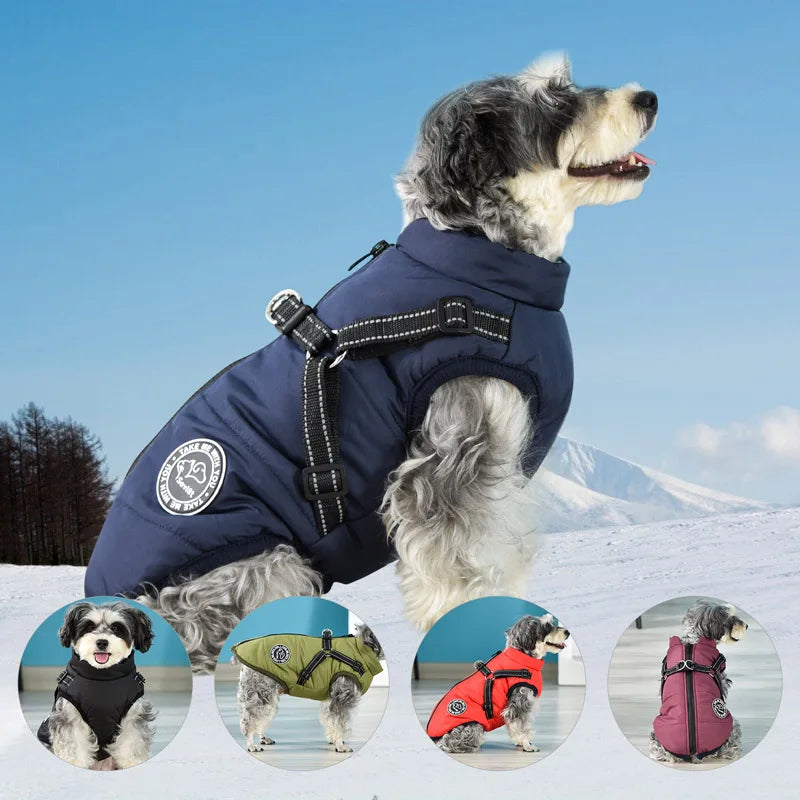Winter Warm Dog Jacket Waterproof Dog Coat