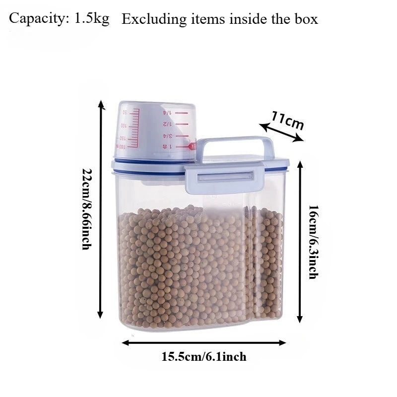 Premium Pet Food Storage Container with Airtight Seal - Durable, Large Capacity, Easy Clean & Stylish Design for Dogs