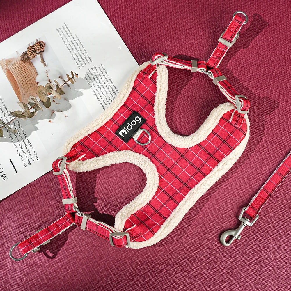 Dog Harness Leash Bag Set