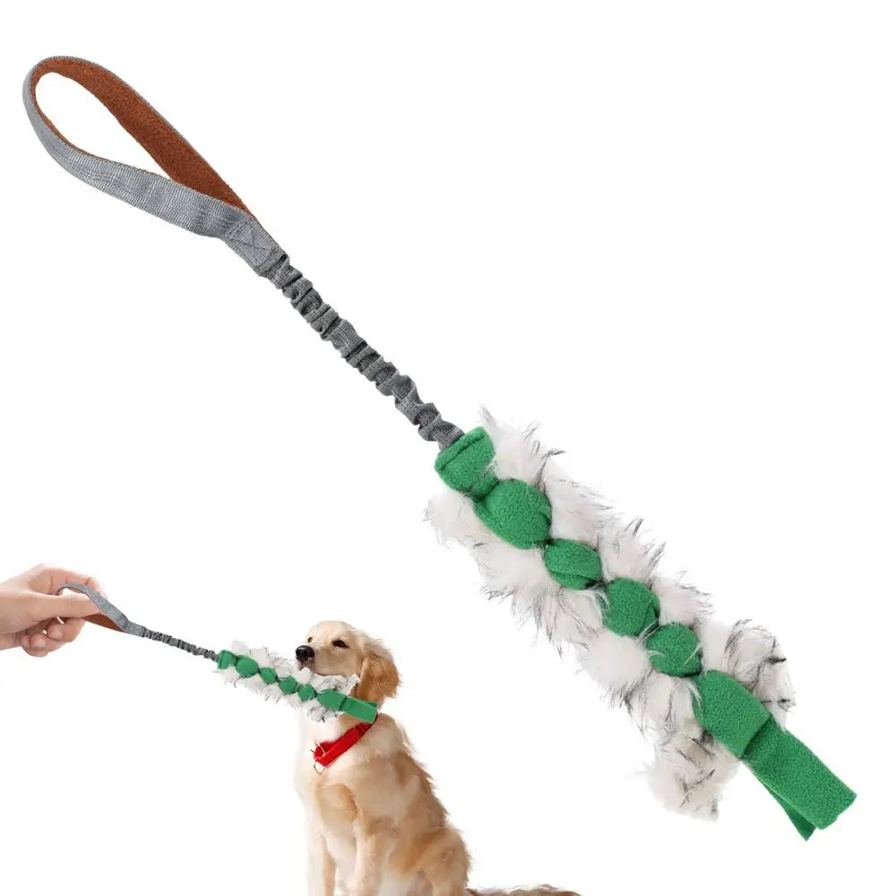 Dog Toy Rope Fun Squeaky Dog Chew Toys Pet Supplies Puppy Rope Toy with Elastic Drawstring