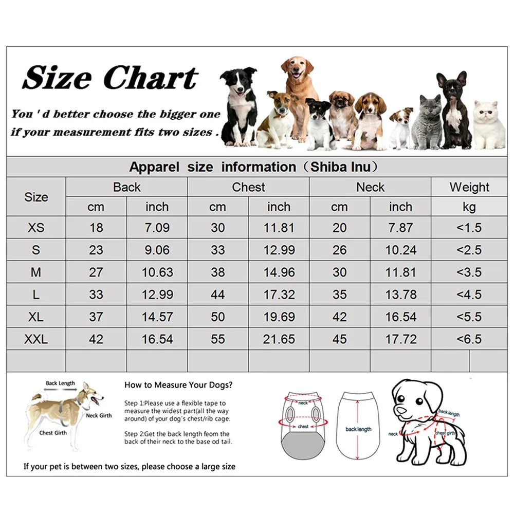 Winter Dog Jacket Hoodie