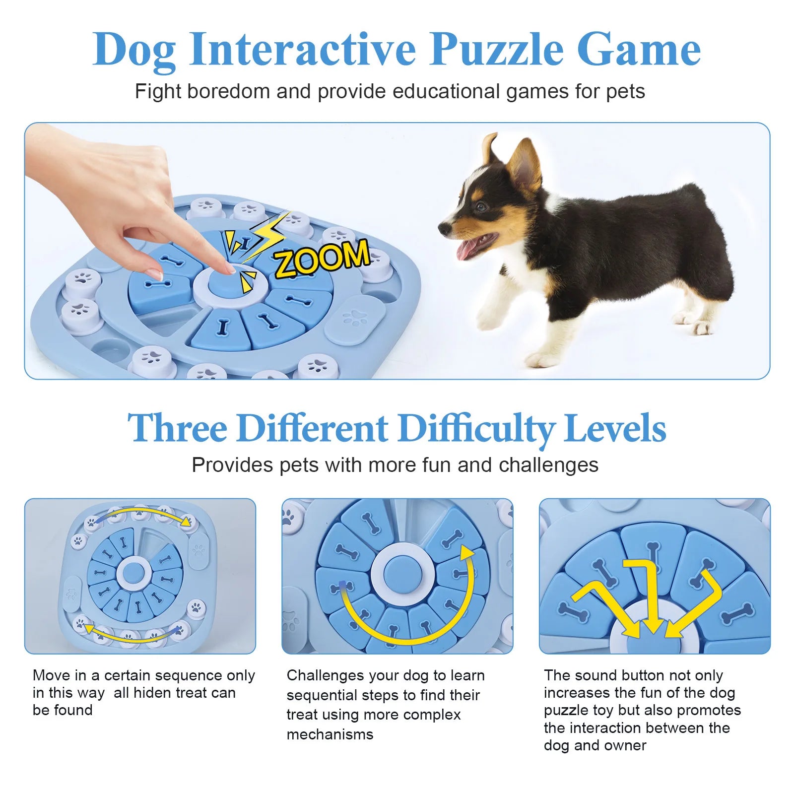 Dog Puzzle Treat Dispenser Toy