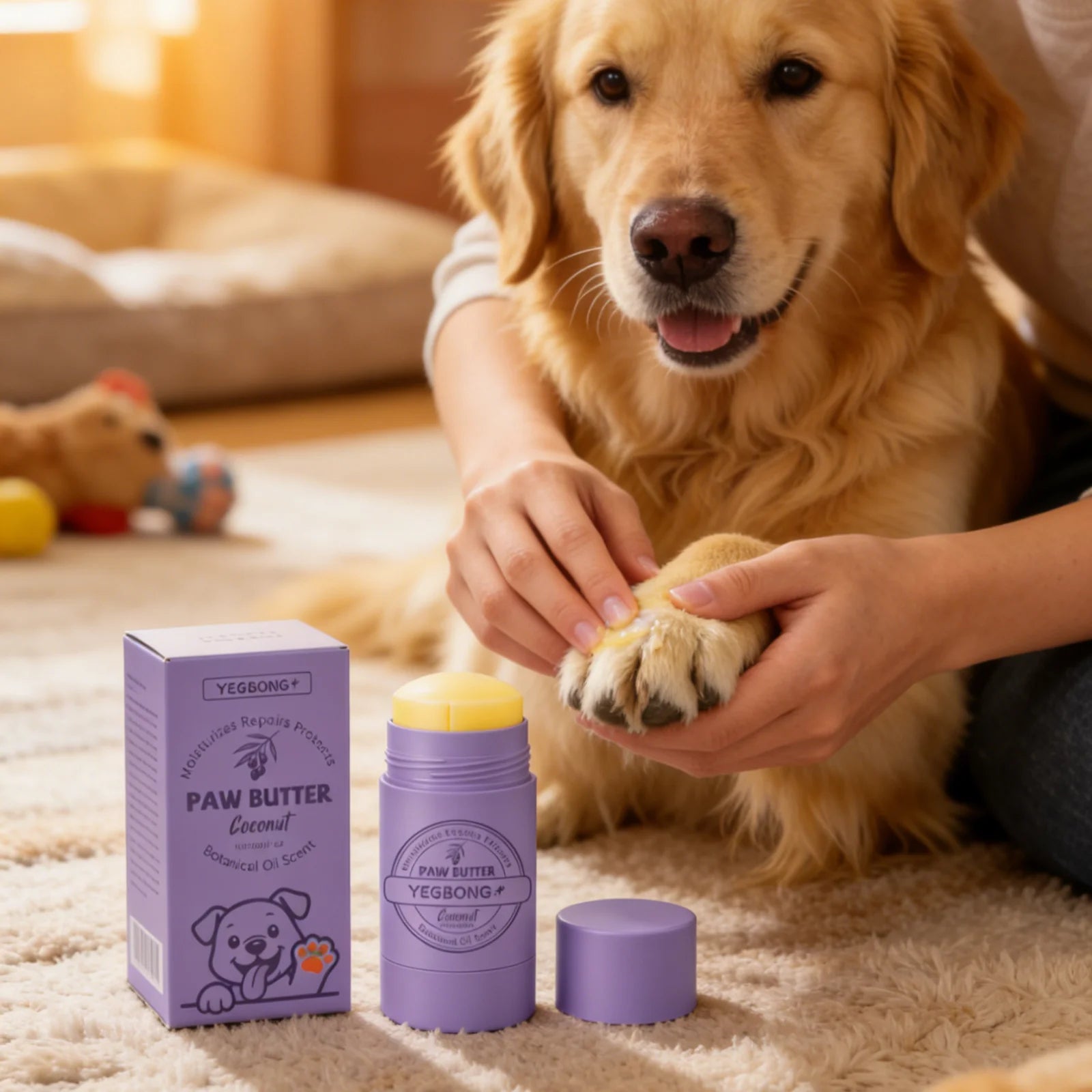 YEGBONG Paw Care Cream for Dogs Deep Moisturizing Improve Drying Not Slipping Coconut Oil