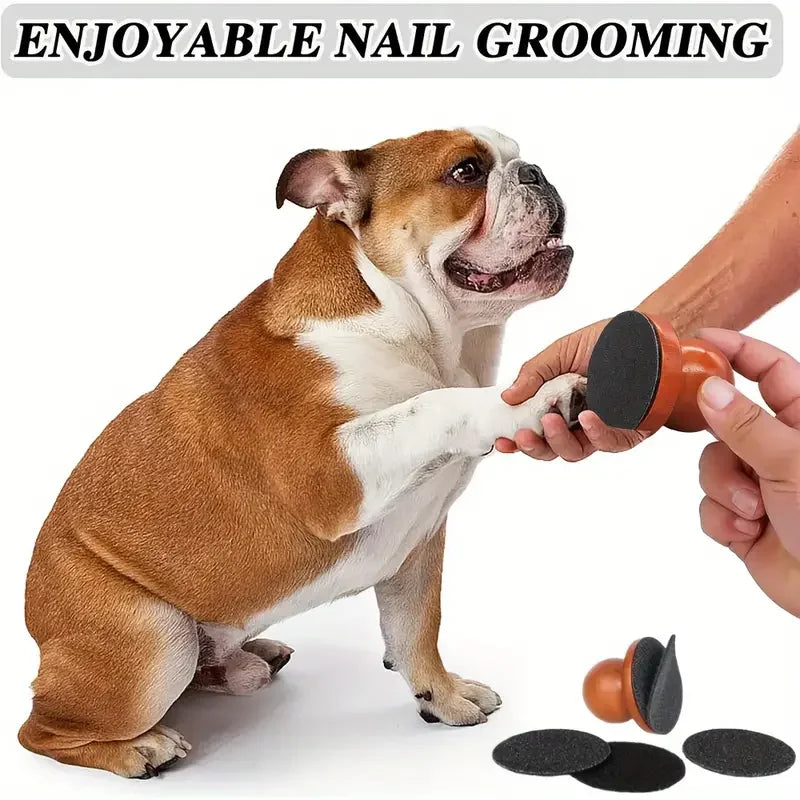 Dog Nail File Manual Wooden Pet Grooming Dogs Scratching Board Grinding Claw