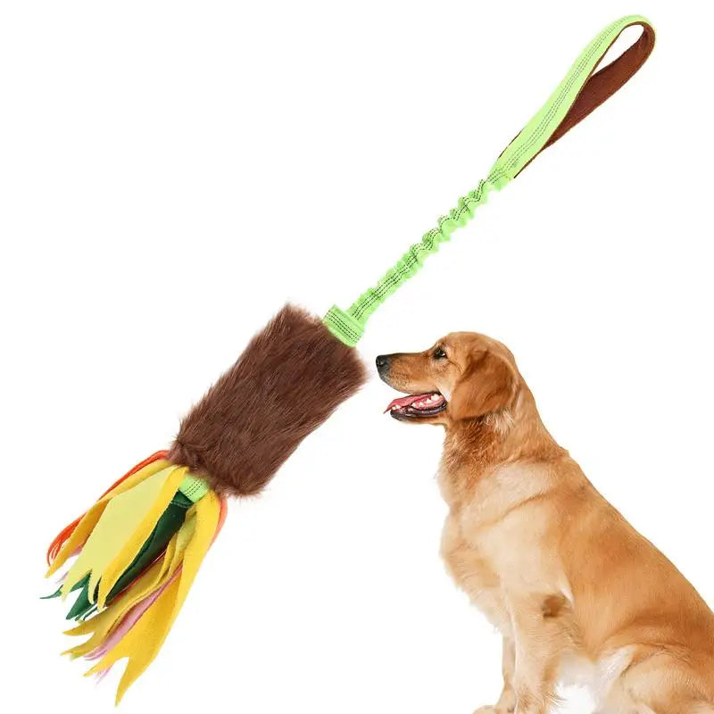 Dog Toy Rope Fun Squeaky Dog Chew Toys Pet Supplies Puppy Rope Toy with Elastic Drawstring
