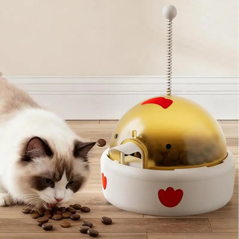 Pet Dog Food Dispenser With Ball Funny Feeder Toy Interactive Training Food Dispenser