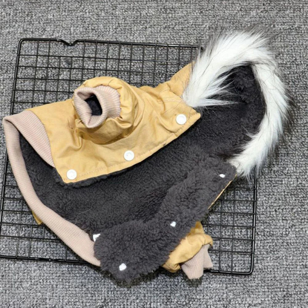 Winter Dog Jacket Hoodie