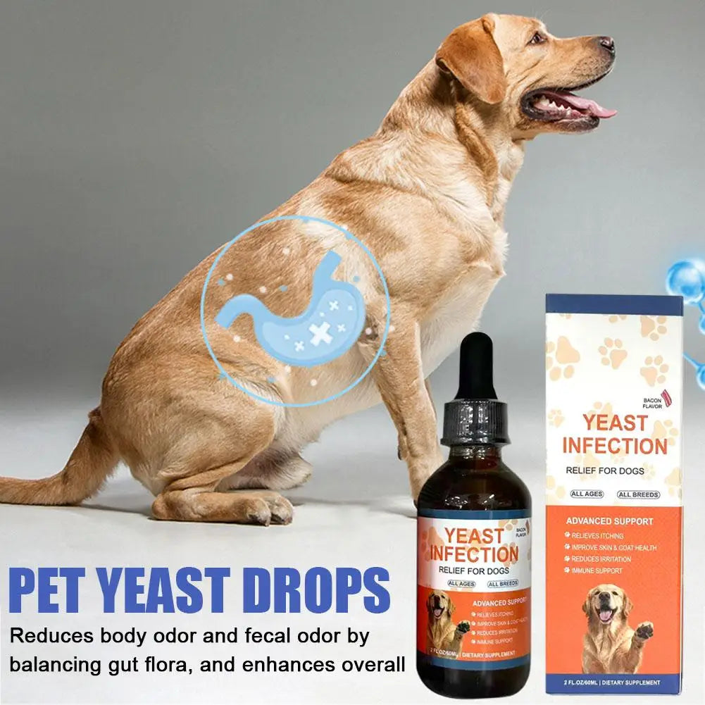 60ML Dog Pet Drops Gentle Care Supplement To Maintain Healthy Coat and Skin for Dogs