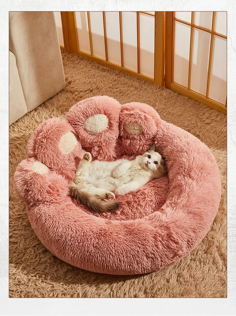 Fluffy Round Pet Bed